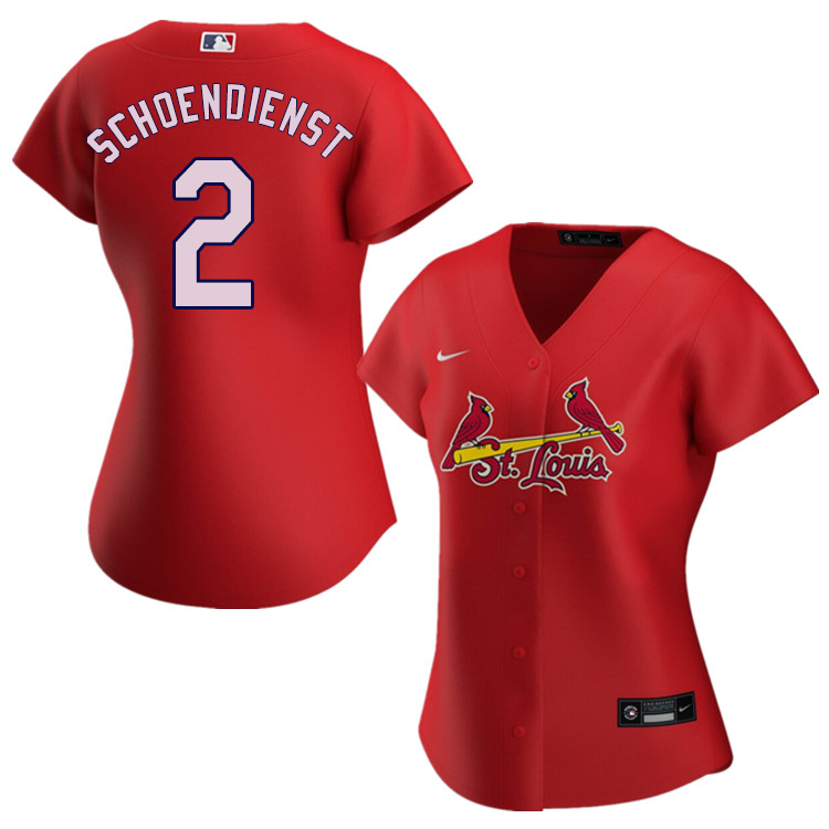 Nike Women #2 Red Schoendienst St.Louis Cardinals Baseball Jerseys Sale-Red